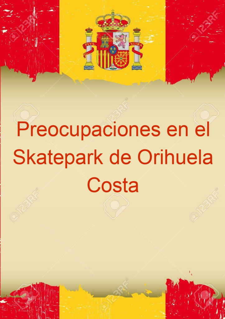 Preocupaciones en el Skatepark de Orihuela Costa